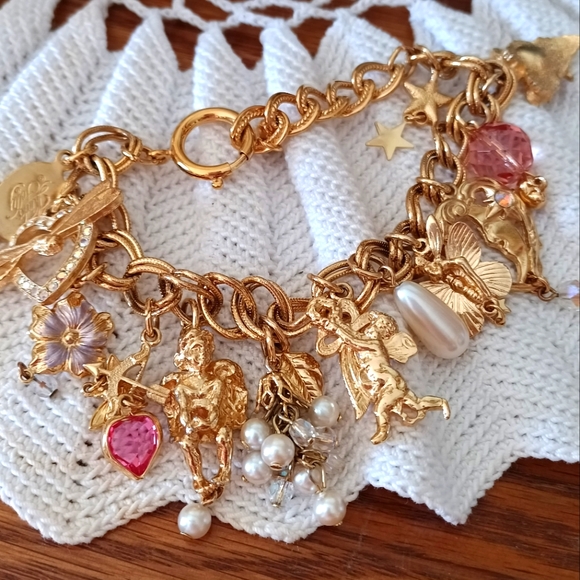 VALENTINE'S GIFT! 😍"KIRKS FOLLY" VTG "MIDSUMMER NIGHT" BRACELET! EXC. COND.! - Picture 2 of 16